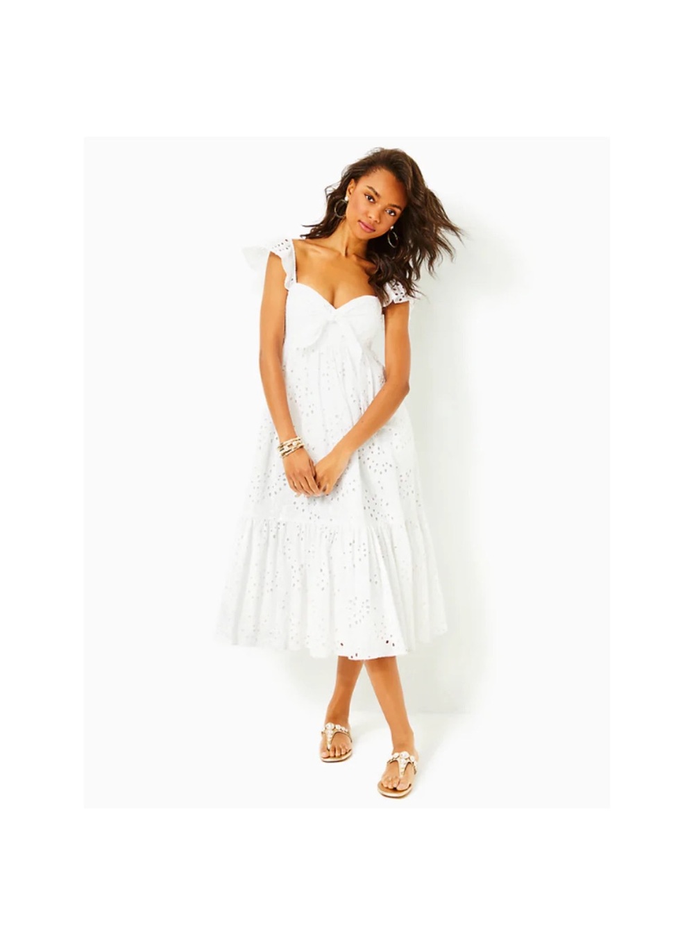 Lilly Pulitzer Lantana Eyelet Midi Dress